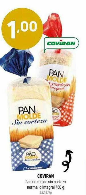 Coviran Coviran Pan De Molde Sin Corteza Normal O Integral oferta
