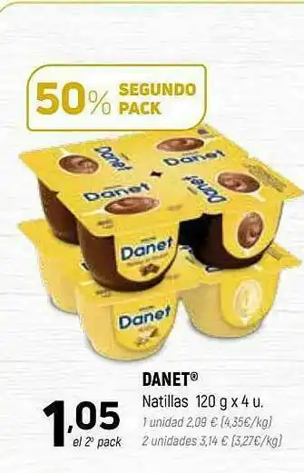 Coviran 50% Segundo Pack Danet Natillas oferta