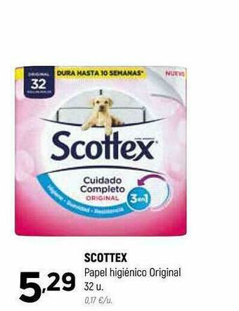 Coviran Scottex Papel Higiénico Original oferta