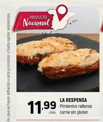 Coviran La Despensa Pimientos Rellenos Carne Sin Gluten oferta