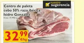 Centro De Paleta Cebo 50% Raza Ibérica Isidro González