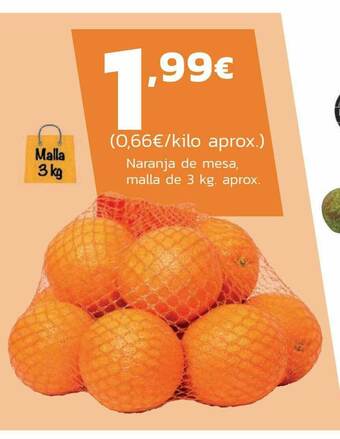 Supermercados Lupa Naranja De Mesa oferta