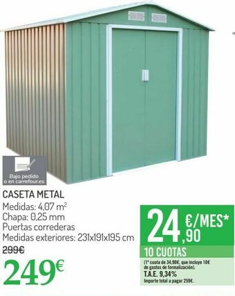 Carrefour Caseta metal oferta