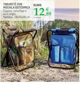 Carrefour Taburete con mochila isotérmica oferta