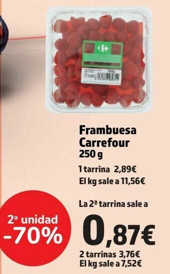 Carrefour Frambuesa carrefour oferta