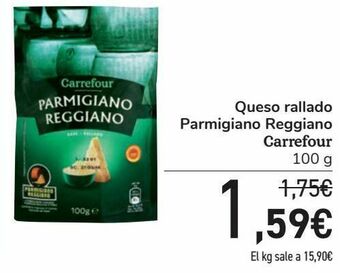 Carrefour Queso rallado parmigiano reggiano carrefour oferta