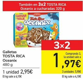 Carrefour Galletas tosta rica oceanix oferta