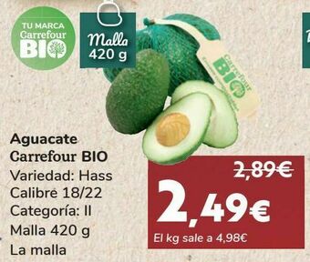 Carrefour Aguacate carrefour bio oferta