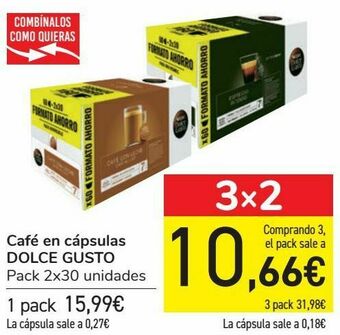 Carrefour Café en cápsulas dolce gusto oferta