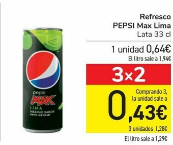 Carrefour Refresco pepsi max lima oferta