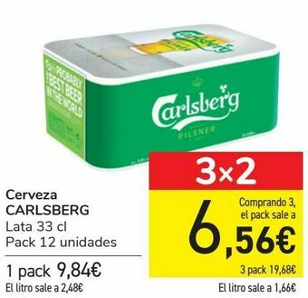 Carrefour Cerveza carlsberg oferta