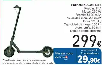 Carrefour Patinete xiaomi lite oferta