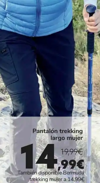 Carrefour Pantalón trekking largo mujer oferta