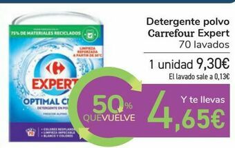 Carrefour Detergente polvo carrefour expert oferta