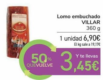 Carrefour Lomo embuchado villar oferta