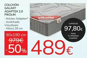 Carrefour Colchón galaxy adapter 2.0 pikolin oferta