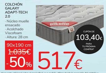 Carrefour Colchón galaxy adapt-tech 2.0 oferta