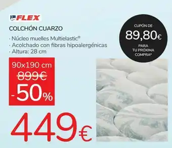 Carrefour Flex colchón cuarzo oferta