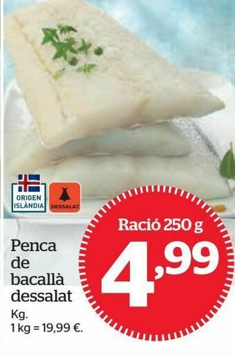 La Sirena Bacalao oferta