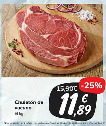 Carrefour Market Chuletón de vacuno oferta