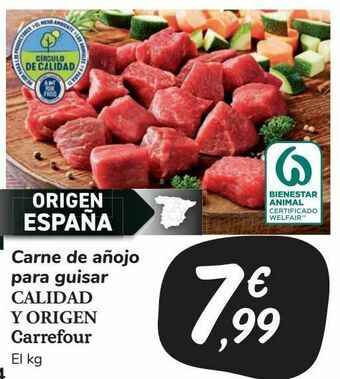 Carrefour Market Carne de añojo para guisar calidad y origen carrefour oferta