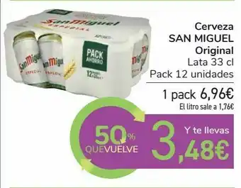 Carrefour Market Cerveza san miguel original oferta