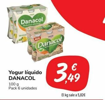 Carrefour Market Yogur líquido danacol oferta