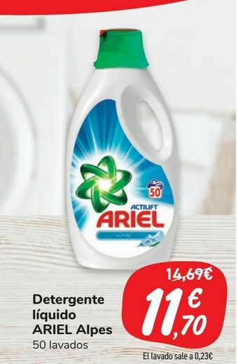 Carrefour Market Detergente líquido ariel alpes oferta