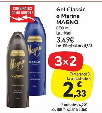 Carrefour Market Gel classic o marine magno oferta