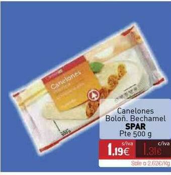Cuevas Cash Canelones Boloñ Bechamel Spar oferta
