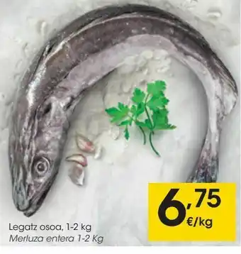 Eroski Merluza entera 1-2 kg oferta