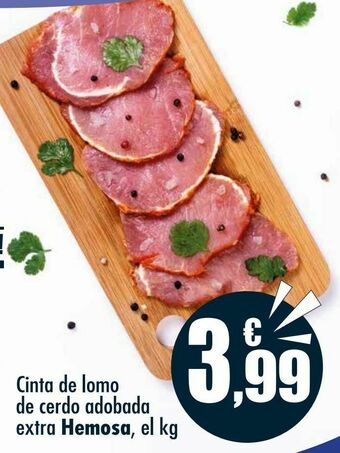 Unide Supermercados Cinta de lomo de cerdo adobada extra hemosa oferta