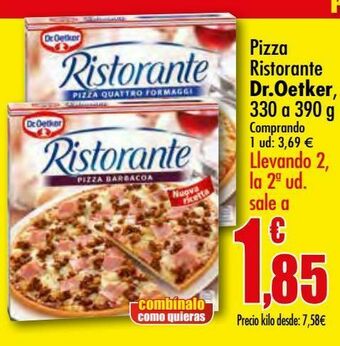 Unide Supermercados Pizza ristorante dr oetker oferta