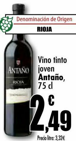 Unide Supermercados Vino tinto joven antaño oferta