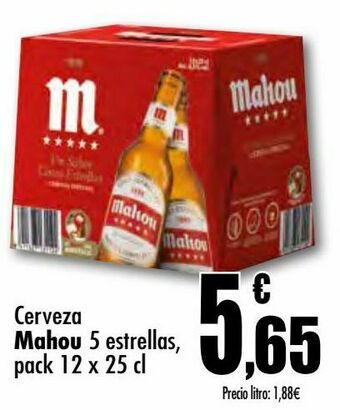 Unide Supermercados Cerveza mahou oferta