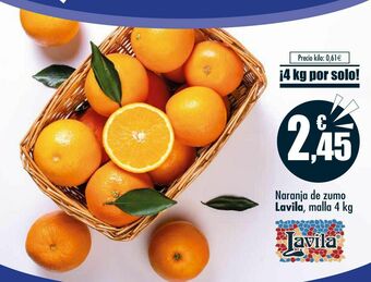 Naranja de zumo lavila