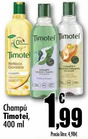 Unide Supermercados Champú timotei oferta