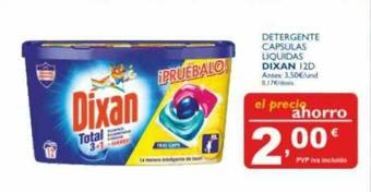 Cash Ecofamilia Detergente Capsulas Liquidas Dixan 12d oferta