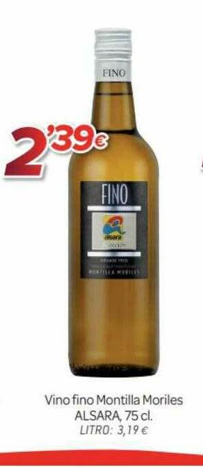 Alsara Supermercados Vino Fino Montilla Moriles Alsara oferta
