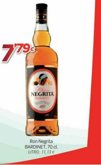 Alsara Supermercados Ron Negrita Bardinet oferta