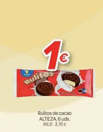 Alsara Supermercados Rulitos De Cacao Alteza oferta