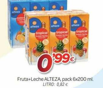 Alsara Supermercados Fruta+leche Alteza oferta