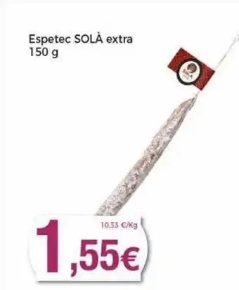 Keisy Espetec Solà Extra oferta