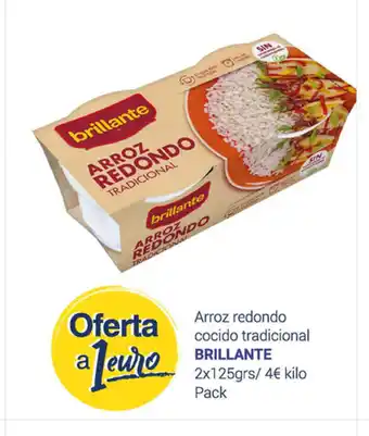 Supermercados Plaza Brillante Arroz Redondo Cocido Tradicional 2x125grs oferta