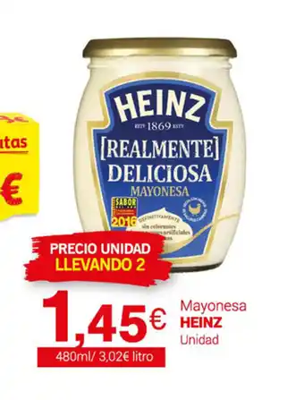 Supermercados Plaza Heinz Mayonesa 480ml oferta