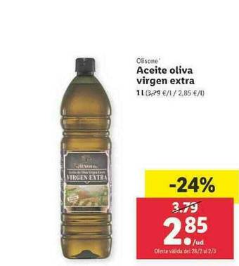 Lidl Aceite De Oliva Virgen Extra oferta