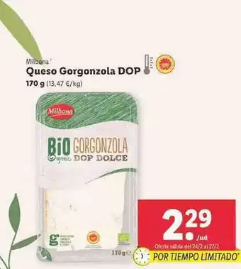 Lidl Queso Gorgonzola Dop oferta