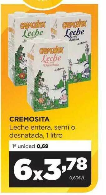 Alimerka Cremosita Leche Entera Semi O Desnatada oferta