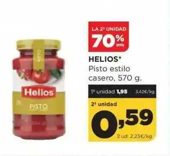 Alimerka La 2a Unidad 70% Dto Helios Pisto Estilo Casero oferta