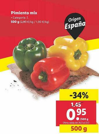Lidl Pimiento Mix oferta